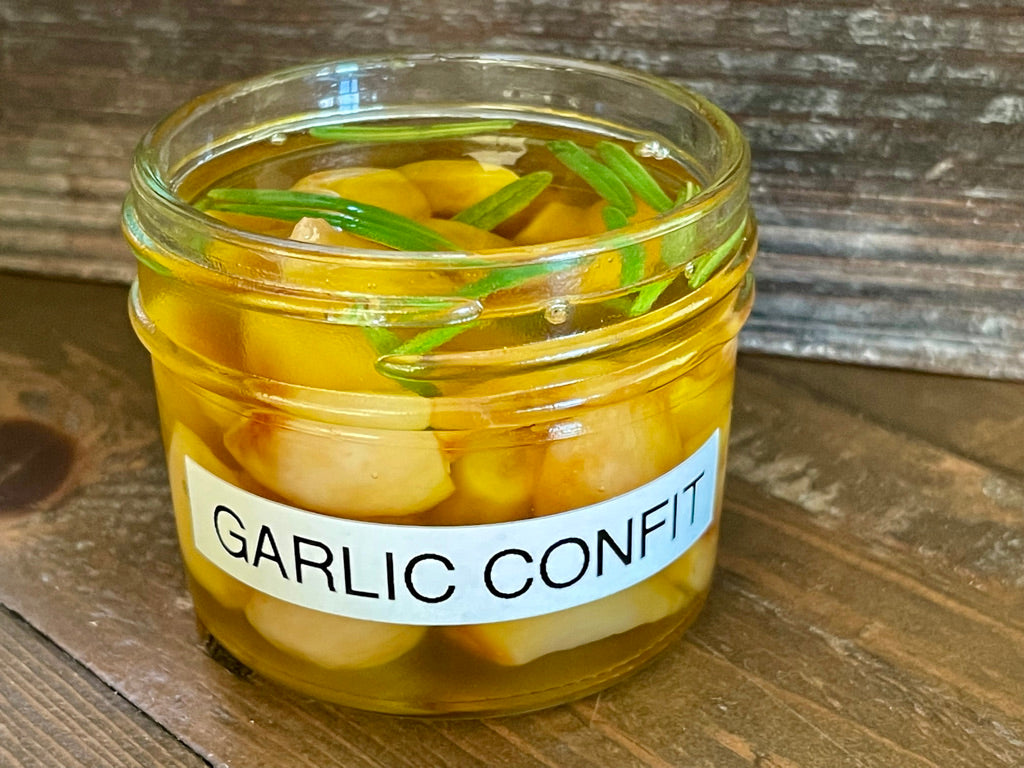 Chef Josh's Garlic Confit 4 oz Jar Wahler & Sons Quality Foods